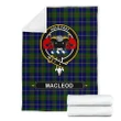 MacLeod Crest Tartan Blanket | Tartan Home Decor | Scottish Clan