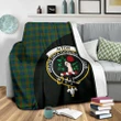 Aiton Tartan Clan Badge Premium Blanket Wave Style TH8