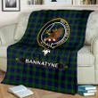 Bannatyne Crest Tartan Blanket A9