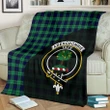 Abercrombie Tartan Clan Badge Premium Blanket Wave Style TH8
