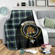 MacKenzie Dress Tartan Clan Badge Premium Blanket Wave Style TH8