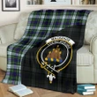 MacKenzie Dress Tartan Clan Badge Premium Blanket Wave Style TH8
