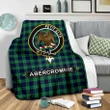 Abercrombie (or Abercromby) Crest Tartan Blanket A9