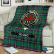 Young Crest Tartan Blanket | Tartan Home Decor | Scottish Clan