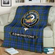 Edmonstone (of Duntreath) Crest Tartan Blanket A9