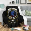 Forsyth Crest Tartan Premium Blanket Black A91