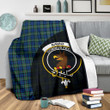 Baird Ancient Tartan Clan Badge Premium Blanket Wave Style TH8