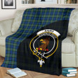 Baird Ancient Tartan Clan Badge Premium Blanket Wave Style TH8