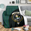 Murray of Atholl Ancient Tartan Clan Badge Premium Blanket Wave Style TH8