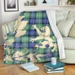 Sutherland Old Ancient Tartan Scotland Lion Thistle Map Premium Blanket Hj4