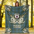 Premium Blanket Ogilvie Hunting Ancient Clan Crest Gold Courage Symbol