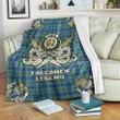 Premium Blanket Falconer Clan Crest Gold Courage Symbol
