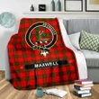 Maxwell Crest Tartan Blanket | Tartan Home Decor | Scottish Clan
