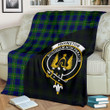 Johnston Modern Tartan Clan Badge Premium Blanket Wave Style TH8