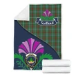 Gayre Crest Tartan Blanket Scotland Thistle A30
