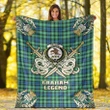 Premium Blanket Graham of Montrose Ancient Clan Crest Gold Courage Symbol