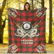 Premium Blanket Erskine Modern Clan Crest Gold Courage Symbol