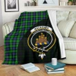 MacKenzie Tartan Clan Badge Premium Blanket Wave Style TH8