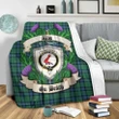 Armstrong Ancient Crest Tartan Blanket Thistle A91