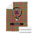 Ogilvie Crest Tartan Blanket | Tartan Home Decor | Scottish Clan