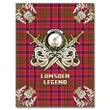 Premium Blanket Lumsden Modern Clan Crest Gold Courage Symbol