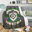 Haig Check Crest Tartan Blanket Thistle  | Tartan Home Decor | Scottish Clan