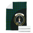 MacKay Modern Tartan Clan Badge Premium Blanket Wave Style TH8