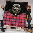 Straiton Clan Tartan Scotland Cherish the Badge Premium Quilt