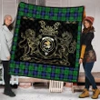 Graham of Menteith Modern Clan Royal Lion and Horse Premium Quilt
