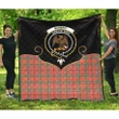 Munro Ancient Clan Tartan Scotland Cherish the Badge Premium Quilt