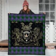 Elphinstone Clan Royal Lion and Horse Premium Quilt