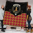 Scrymgeour Clan Tartan Scotland Cherish the Badge Premium Quilt