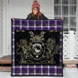 MacDonald Dress Modern Clan Royal Lion and Horse Premium Quilt