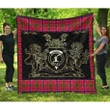 MacRae Modern Clan Royal Lion and Horse Premium Quilt
