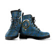 Bains of Caithness Tartan Clan Badge Leather Boots A9