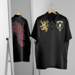 Scottish Lindsay Modern Tartan Crest Polo Shirt Scotland In My Bone With Golden Rampant