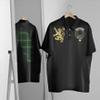 Scottish MacArthur Modern Tartan Crest Polo Shirt Scotland In My Bone With Golden Rampant