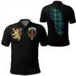 Scottish Maitland Tartan Crest Polo Shirt Scotland In My Bone With Golden Rampant
