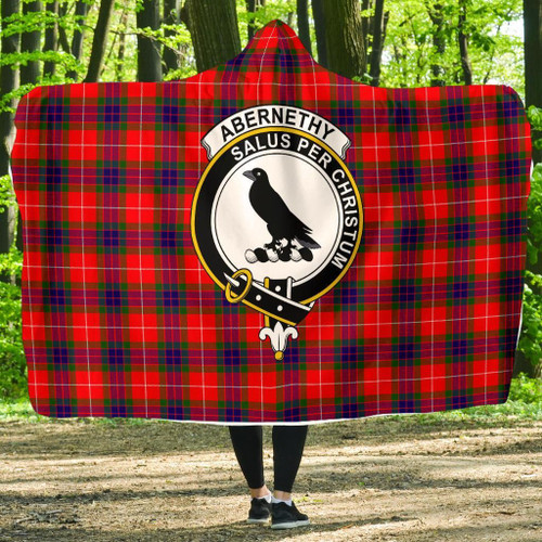 Abernethy Clans Tartan Hooded Blanket - BN