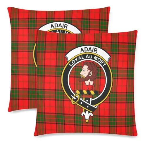 Adair Tartan Crest Pillow Cover HJ4