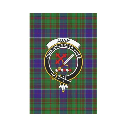 Adam Tartan Flag Clan Badge K7