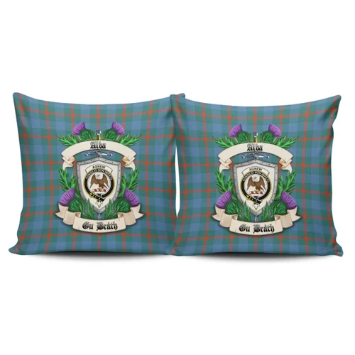 Agnew Ancient Crest Tartan Pillow Cover Thistle (Set of two) A91