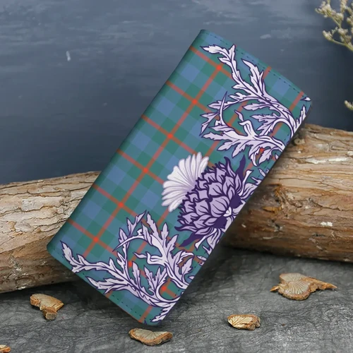 Agnew Ancient Tartan Wallet Women's Leather Thistle A91
