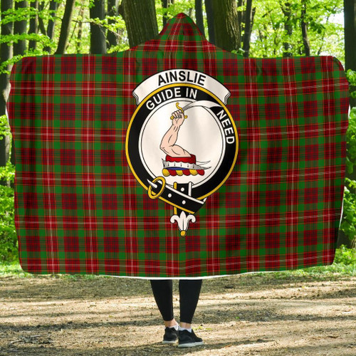 Ainslie Clans Tartan Hooded Blanket - BN