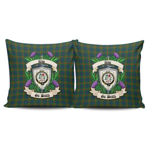 Aiton Crest Tartan Pillow Cover Thistle (Set of two) A91