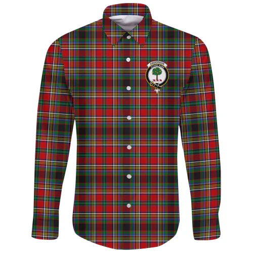 Anderson of Arbrake Tartan Clan Long Sleeve Button Shirt A91