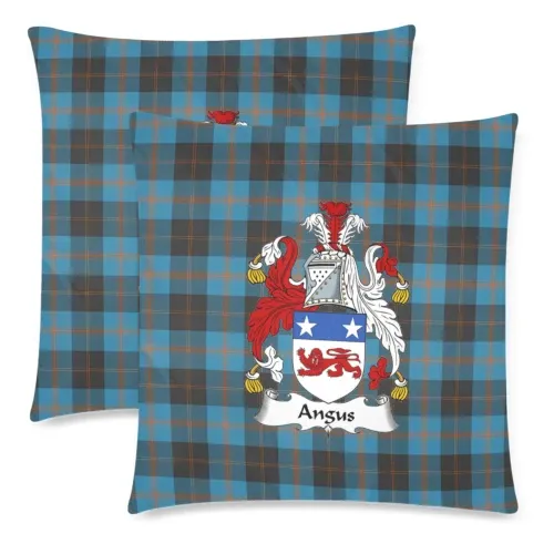 Angus Ancient Tartan Crest Pillow Cover HJ4