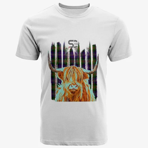Cameron of Erracht Modern Clan Unisex T-Shirt Custom Highland Cow K23