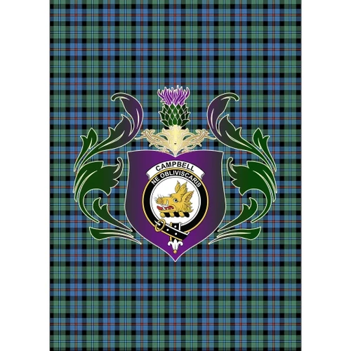 Campbell of Cawdor Ancient Clan Garden Flag Royal Thistle Of Clan Badge K23