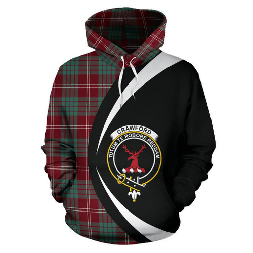 Crawford Modern Tartan Circle Hoodie HJ4